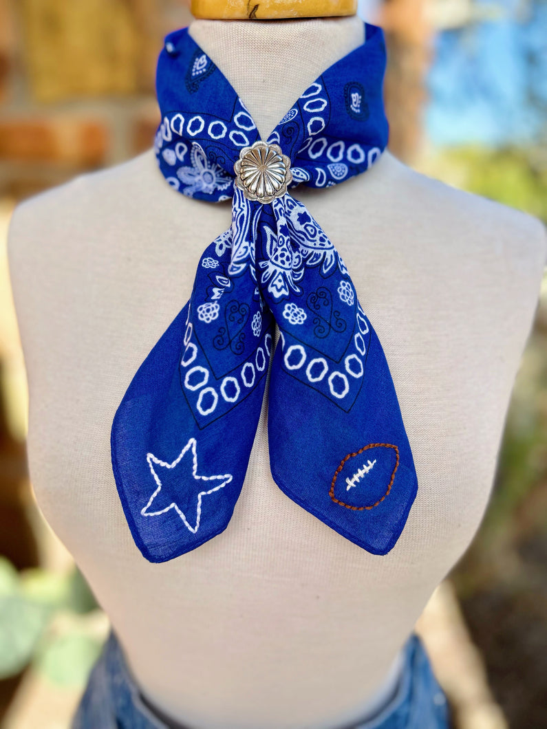 Embroidered Cowboys Bandana