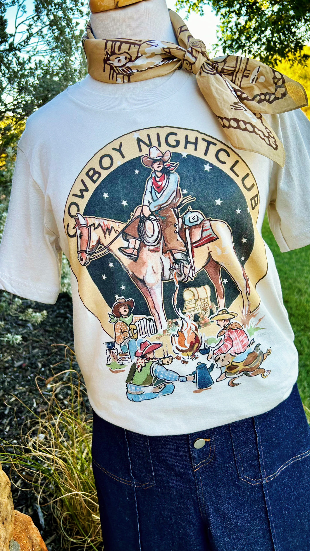 Cowboy Night Club XOXO Tee