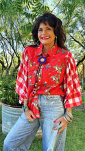 Cowboy Gingham Pearl Snap Top
