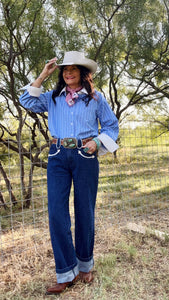 Howdy Hanny Arrow Trim Denim