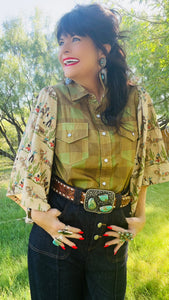 Buckaroos and Plaid Top