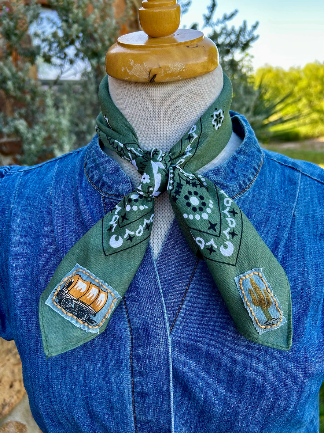 Embroidered Chisholm Trail Bandana