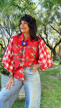 Cowboy Gingham Pearl Snap Top