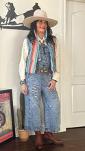 Serape Woven Puffer Vest