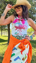 Cowgirl Flamingo Cropped Tank