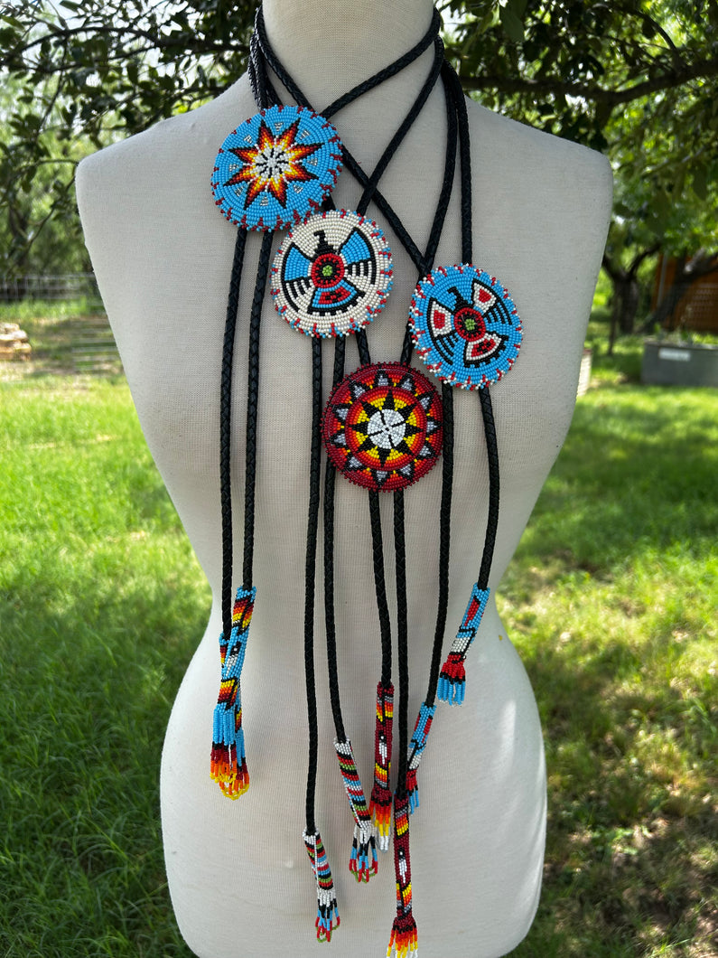 Beaded Thunderbird Bolo