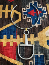 Silver Horse Bit Choker Necklace