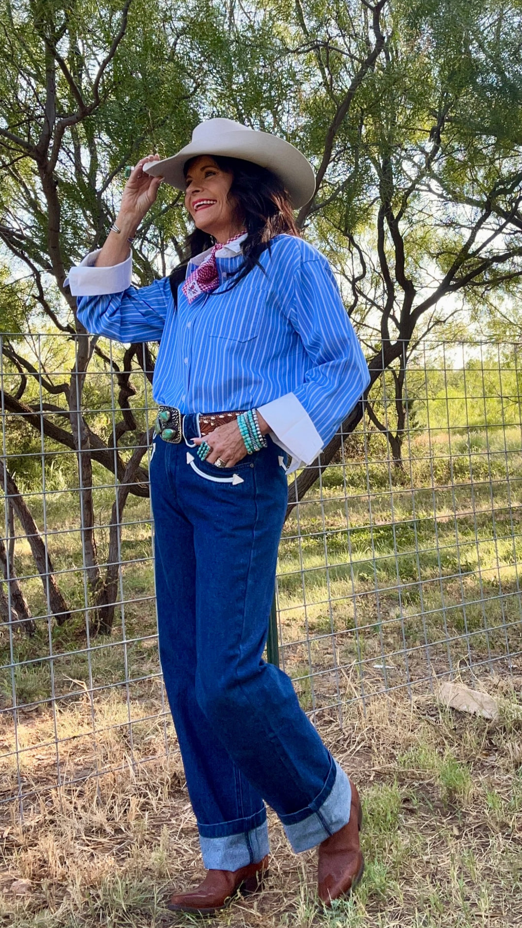 Howdy Hanny Arrow Trim Denim