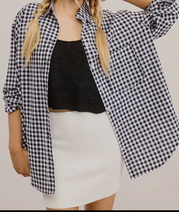 Reba Gingham Button Up