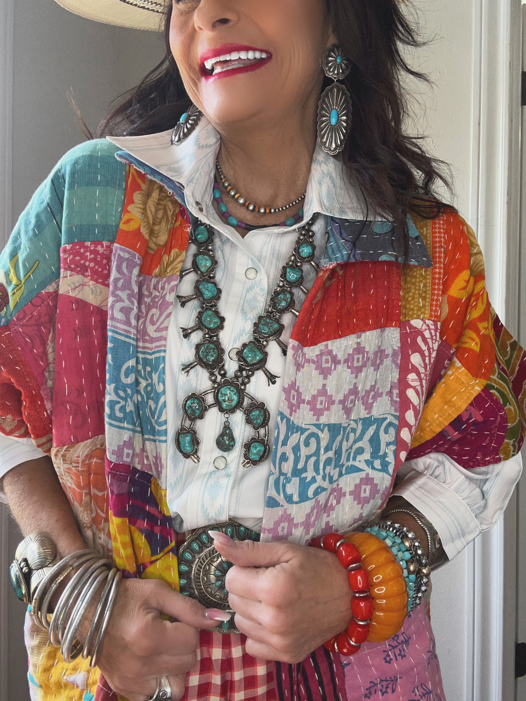 Kantha Short Sleeve Jacket