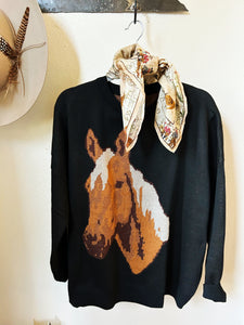 Horse Head Oversize Sweater