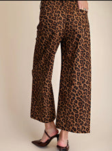 Rhinestone Leopard Cropped Pants