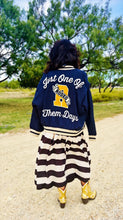 Just One Of Them Days Rodeo Patchwork Varsity Bomber Jacket