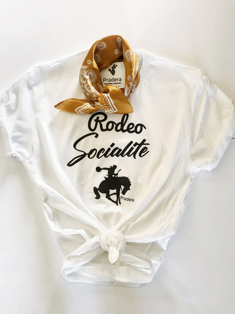 Rodeo Socialite Tee-Pradera - purveyors of the west